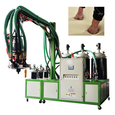 Perlindhungan Lingkungan Low Pressure Otomatis Shoe Sole PU Pouring Machine Foam Making Machine